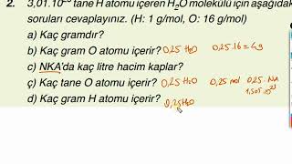 10 Sınıf Meb Ata yayınları Kimya kitabı Sıra Sizde 19 Çözümleri [upl. by Neerod]