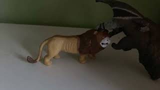 Lion vs Anteater Stop Motion [upl. by Madden]