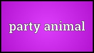 Party animal Meaning [upl. by Ymorej381]