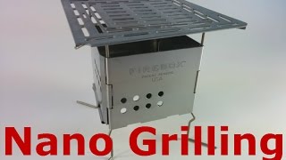 Grilling on the Firebox Nano Using the 5quot Adjustable Fire Grate [upl. by Obocaj]