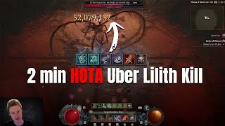 NEW HotA BARB 2 MIN UBER LILITH KILL Crazy FULL DPS Build [upl. by Udall]