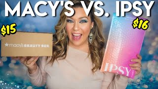 Ipsy Glam Bag Vs Macys Beauty Box December 2023  IPSY REVIEW [upl. by Aenal743]