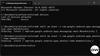 How to Launch any Android App via ADB Commands [upl. by Eoin364]