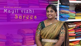 ✨💕new mayil vizhi saree collection wedding special✨💕  saree elampillai [upl. by Stead867]