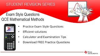 Exam Revision for QCE  QCAA  Mathematical Methods  TI84PlusCE [upl. by Rebekkah820]