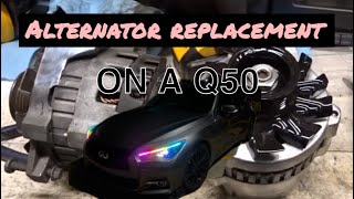 Easy Alternator Replacement Tutorial for INFINITI Q50  Step by Step Guide [upl. by Emlyn]