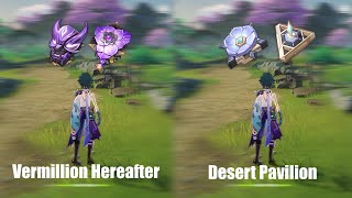 Xiao Vermillion Hereafter Vs Desert Pavilion  Genshin Impact [upl. by Lipscomb]