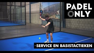 Padelles service en basistactieken [upl. by Hadik]