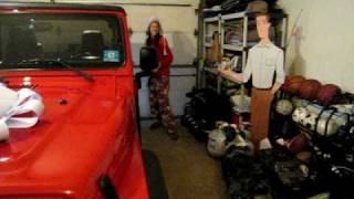 Gabriellas First Car Its a JEEP Wrangler Christmas Birthday Surprise [upl. by Ebehp733]