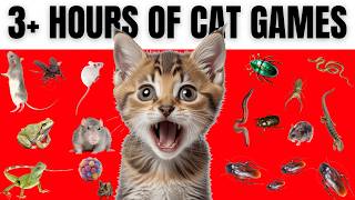 Cat Games Compilation 3 HOURS  25 Games for Your Cat to Play with Sound [upl. by Bernelle]