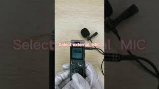 EVISTR V508 How to Recording Via External MIC [upl. by Zetneuq]