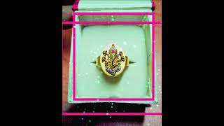 New model Ganesh ring 💍 10 grams please subscribe Anji gold works channel [upl. by Ruenhs]