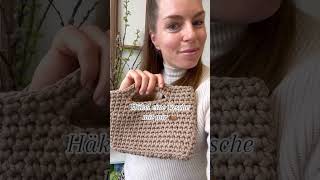 👜 Tasche aus Makramee  Tutorial zum Häkeln  DIYHäkeltasche [upl. by Ynohtna]