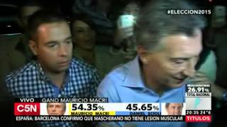 C5N  Elección 2015 Así entraba Mauricio Macri a la sede de Cambiemos [upl. by Eynahpets]