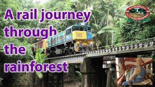 KURANDA SCENIC RAILWAY TRIP EXPERIENCE GOLD CLASS HERITAGE TRAIN CAIRNS AUSTRALIA [upl. by Knowle]