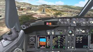 FSX PMDG Landing at Toncontín MHTG Tegucigalpa Honduras HD [upl. by Nellie]