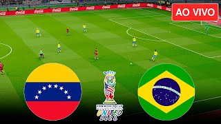 🔴VENEZUELA X BRASIL  AO VIVO COM IMAGENS DO CONMEBOL QF MUNDIAL  ASSISTA AGORA  DIRETO DO PES [upl. by Roskes]