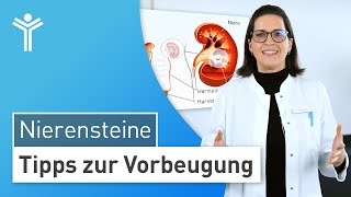 Nierensteine vermeiden Das können Sie selbst zur Vorbeugung von Nierensteinen tun [upl. by Arres339]