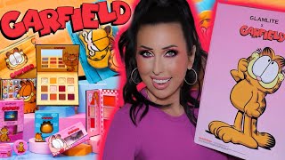 GARFIELD X GLAMLITE FULL COLLECTION  TUTORIAL amp SWATCHES [upl. by Okimat]