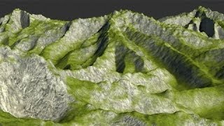 Create Mountain in 3ds max and Photoshop [upl. by Ailes]