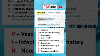 Differential Diagnosis with VINDICATE Mnemonic [upl. by Ethyl]