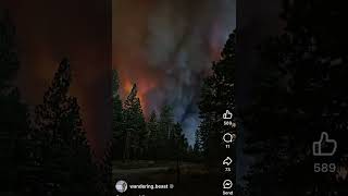 Time lapse of fast moving wildfire [upl. by Akemrej]