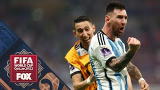 Lionel Messi and Argentina celebrate after winning the 2022 FIFA World Cup final  FOX Soccer [upl. by Mintun]