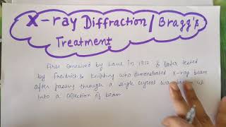 x ray diffraction and braggs Diffractionsolid state PhysicsBscBtech [upl. by Jules]