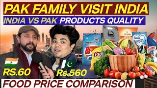 PAKISTANI FAMILY VISIT INDIA  FOOD PRICE COMPARISON INDIA VS PAK PUBLIC REACTION DailySwag [upl. by Azirb]