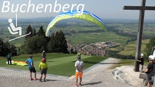 GERMANY Buchenberg chairlift amp paragliding Buching Allgäu 4K [upl. by Ahsiryt]