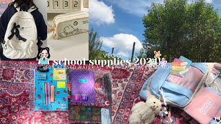 PACKING MY SCHOOL SUPPLIES 2024 SHEIN bag and case 50 reused material 📚 [upl. by Hu]