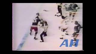 NHL Feb 3 1973 Ken HodgeBOS v Pete StemkowskiNYR HL Boston Bruins New York Rangers [upl. by Streeto373]