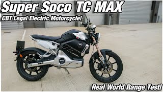 Super Soco TC Max electric motorcycle Review Top speed tested [upl. by Danieu]