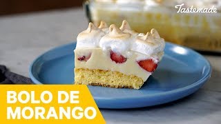 BOLO DE MORANGO NA TRAVESSA  Melhores Receitas Tastemade [upl. by Maillij]