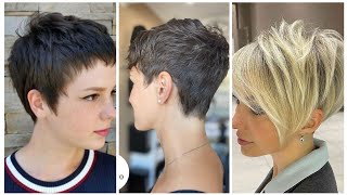 Amazing for ladies hairstyling ideas for western ladies 2024 beautiful short pixie haircuts ideas [upl. by Cleavland]