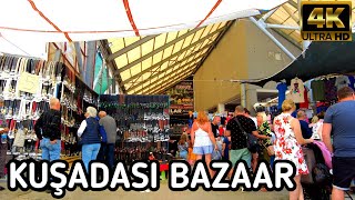 KUŞADASI TÜRKİYE BAZAAR  10 May 2023  KUŞADASI MARKET  4k UHD 60fps  Wanderlust Feet Vlog [upl. by Aztilay]