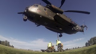 Reservisten üben mit der CH53  Bundeswehr [upl. by Ardaid]