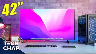 Switching to a 42inch LG C2 OLED TV as a Monitor [upl. by Ronym]