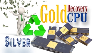 🔶 Scrap CPU recycling 🔶Gold and Silver recovery from ceramic processors Part 3 [upl. by Ikin502]