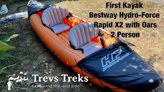 My first Bestway HydroForce Rapid X2 Kayak Set up amp overview [upl. by Notnilc300]