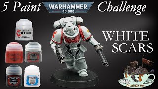 5 Paint Warhammer 40K  Painting White Scars With Just 5 Paints [upl. by Asilak]