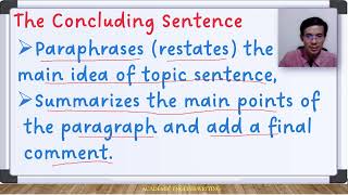 Paragraph Writing Part 8 The Concluding Sentence ប្រយោគបញ្ចប់សំណេរកថាខណ្ឌ [upl. by Zilber]