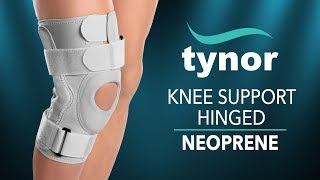 Tynor Knee Support Hinged Neoprene for knee stability and recovery [upl. by Igenia]