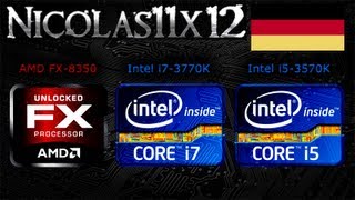 DEUTSCH AMD FX8350 vs Intel i73770K vs Intel i53570K CPU Vergleichstest Testbericht [upl. by Gemina]