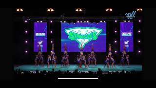 the stingray allstars PEACH  cheersport day two [upl. by Andreas]