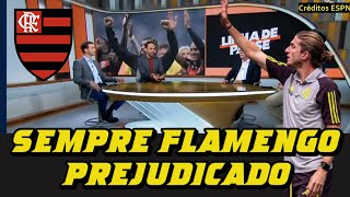 Sempre o VAR vai contra o Flamengo critica Felipe Luís após elimar Corinthians análise dos lances [upl. by Kaiulani]