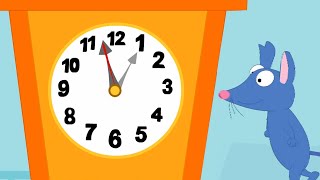 Hickory Dickory Dock Kindergarten Rhyme amp Cartoon Video for Kids [upl. by Teodor255]