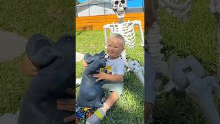 Raju made a fake skeleton for Champa😱🐸short funny funnyvideo [upl. by Dann]