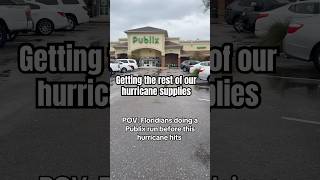 Publix run floridalife florida floridalifestyle Publix funny hurricane floridaman milton [upl. by Einnim]