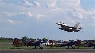 F16 Fighting Falcon  Clinceni AirShow 2024 [upl. by Lanni296]